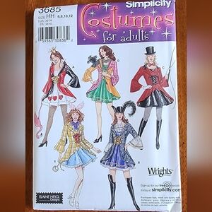 Simplicity sewing pattern dress "Costumes" #3685, sz: 6-12, NEW!